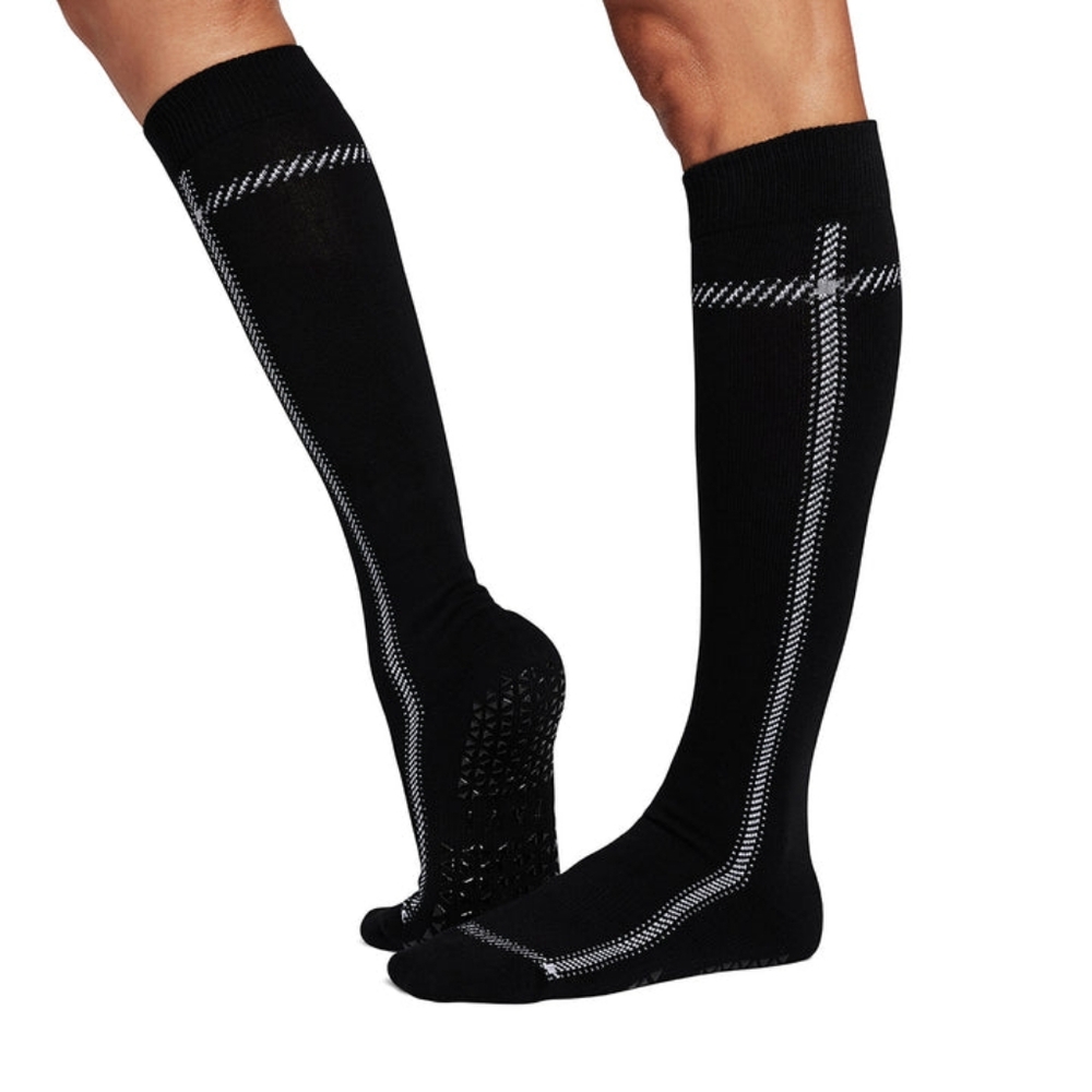 Tavi Jane Grip Socks (Ebony Plaid)